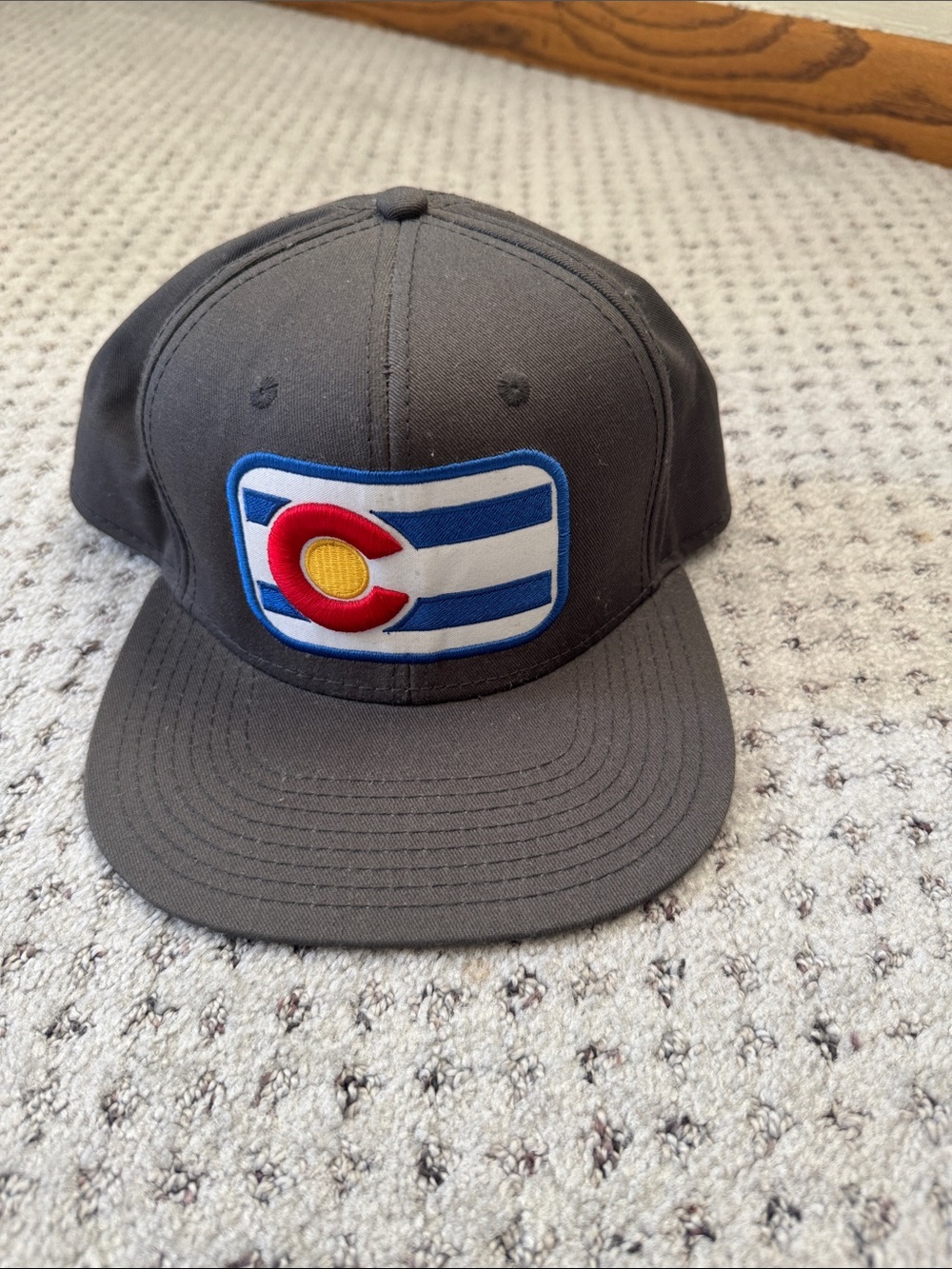 OTTO Dark Gray Snapback Hat with Colorado Patch